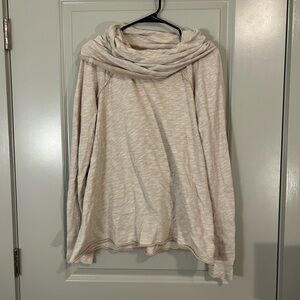 FP Beach two body Cozy Cream fold over Sweater